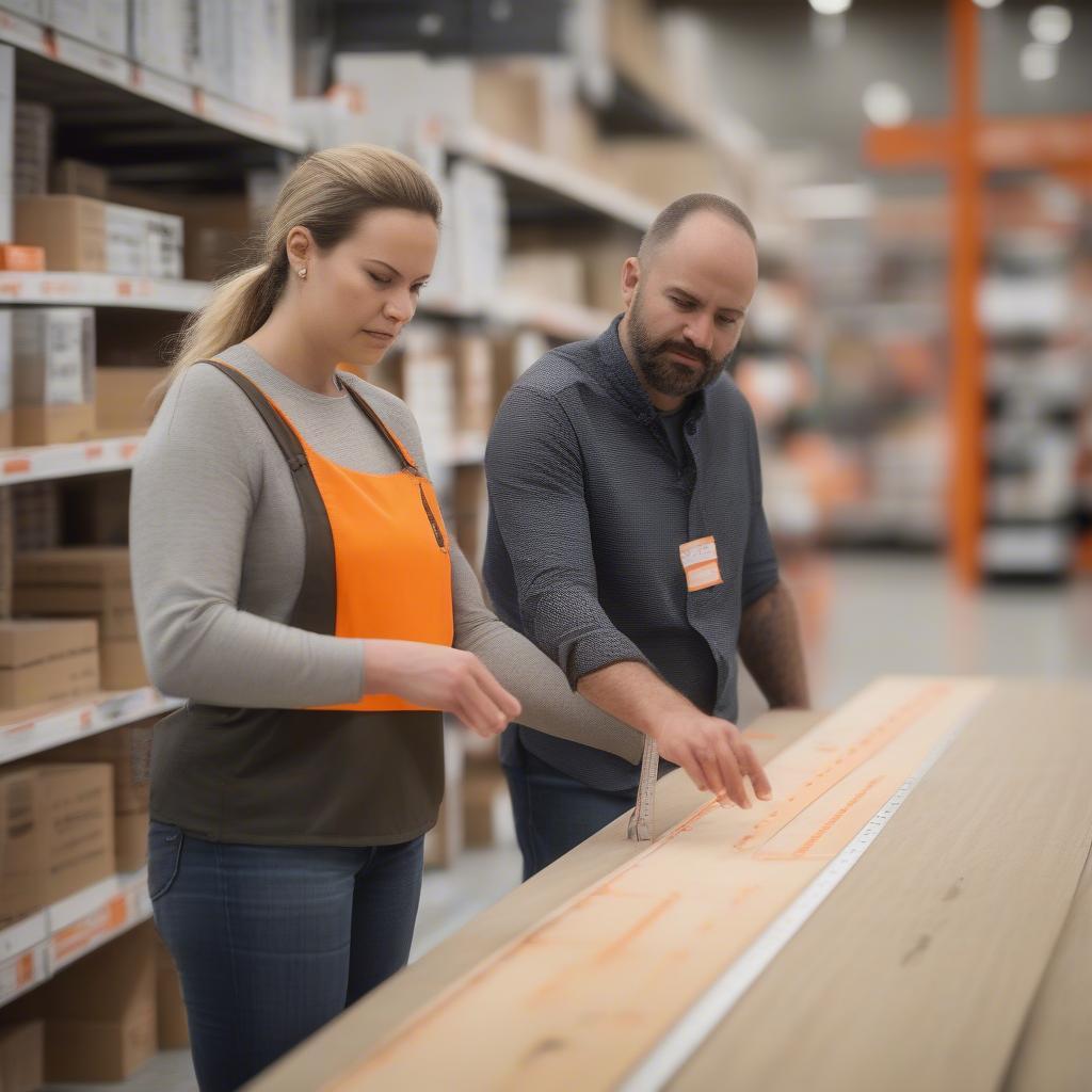 Navigating the Home Depot Lumber Aisle