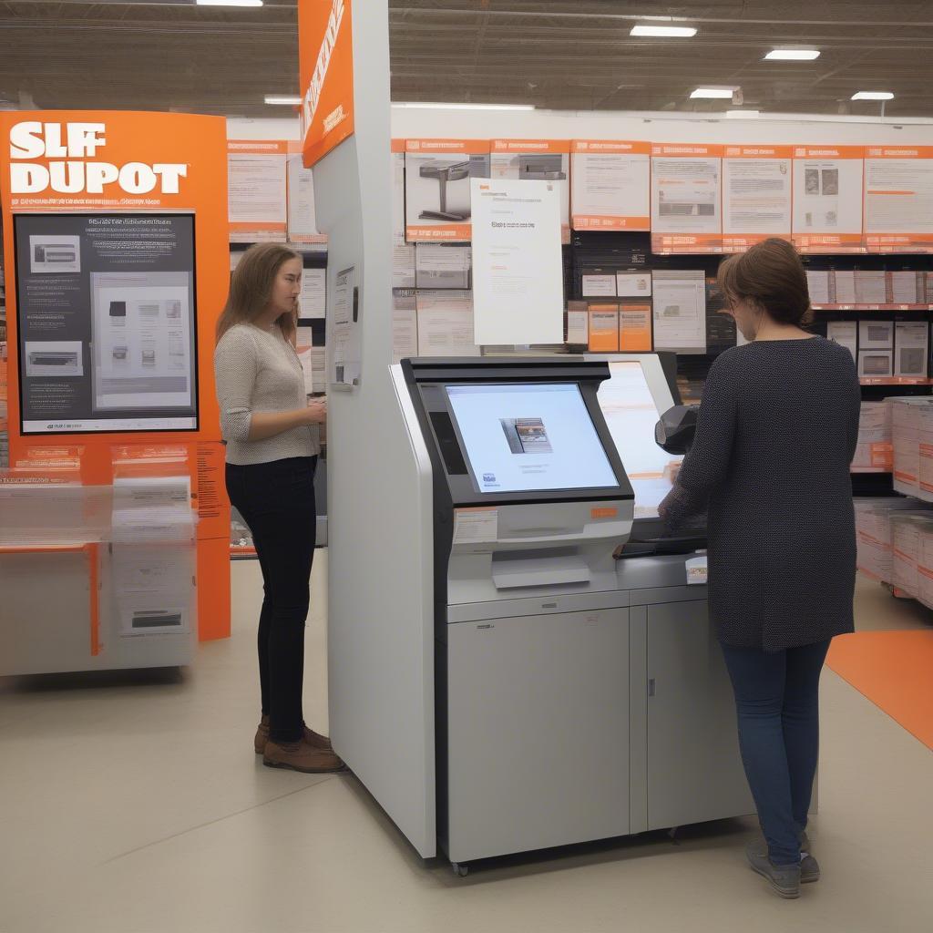 Home Depot Printing Kiosk