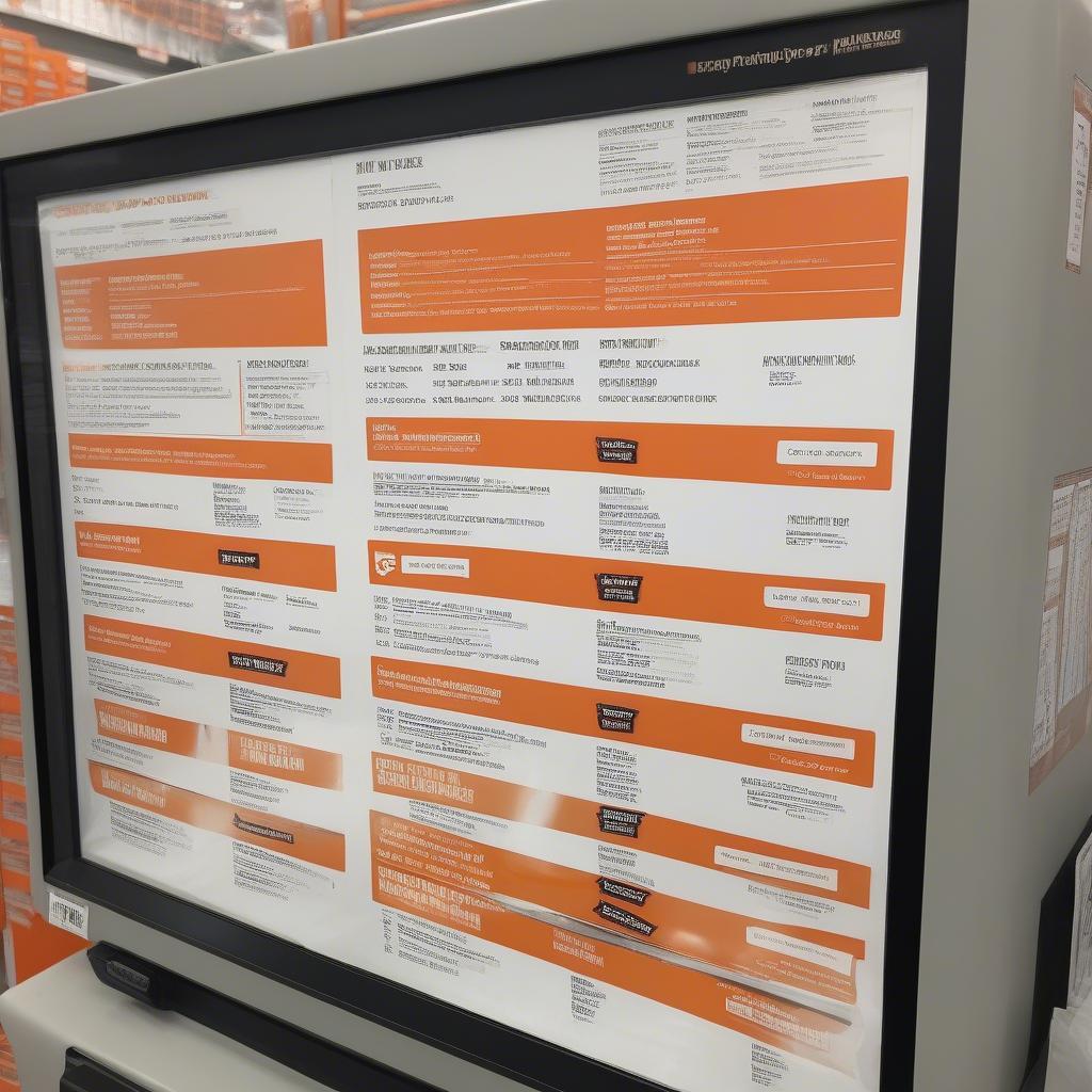 Home Depot Printing Price List