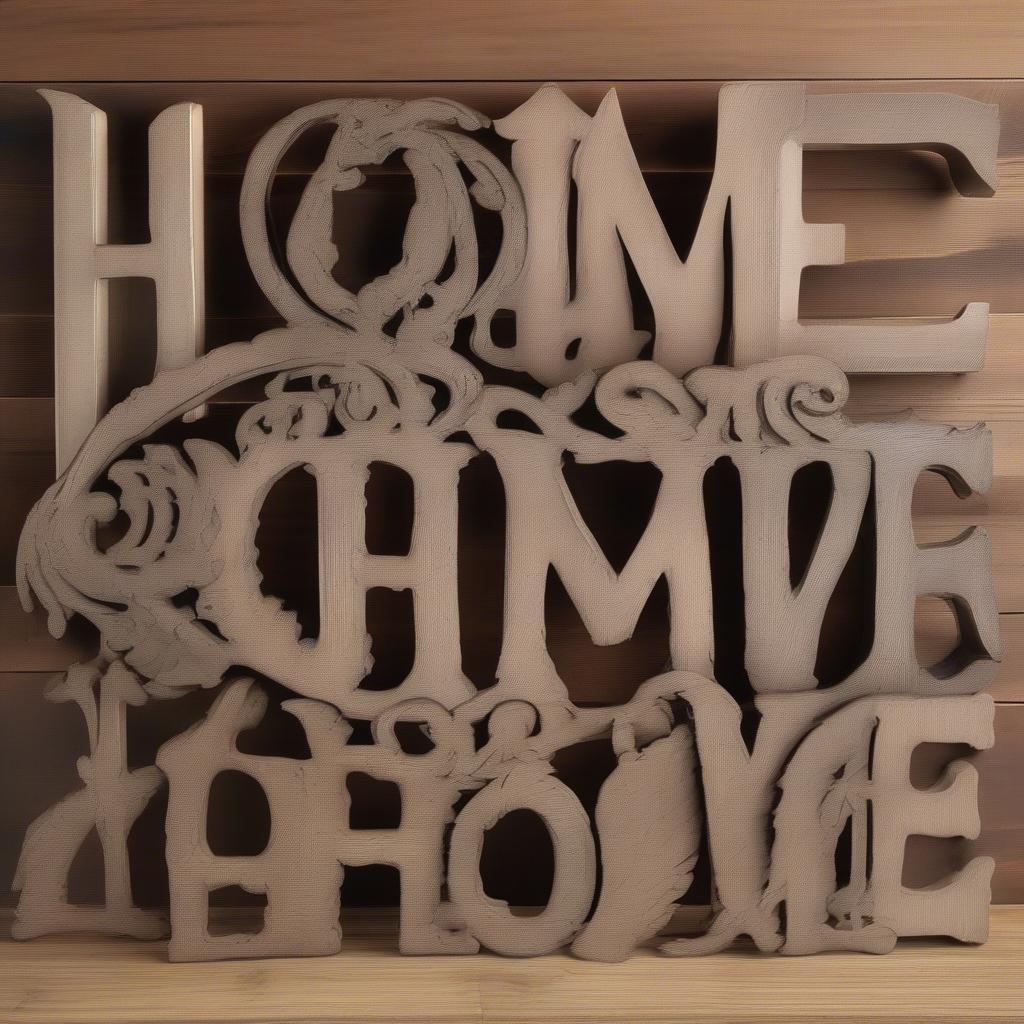 Variety of Home Sweet Home Wood Signs