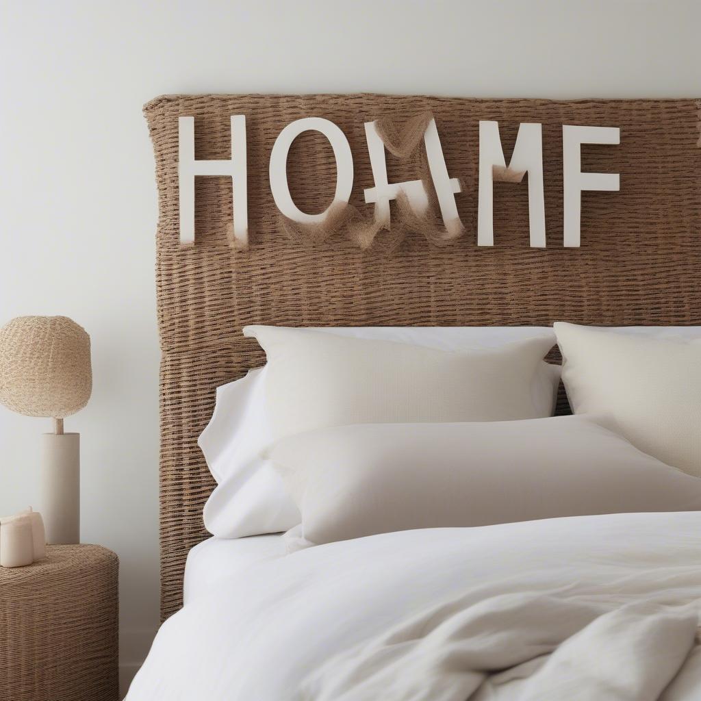 Honey's Text Decor: Personalized Bedroom Headboard