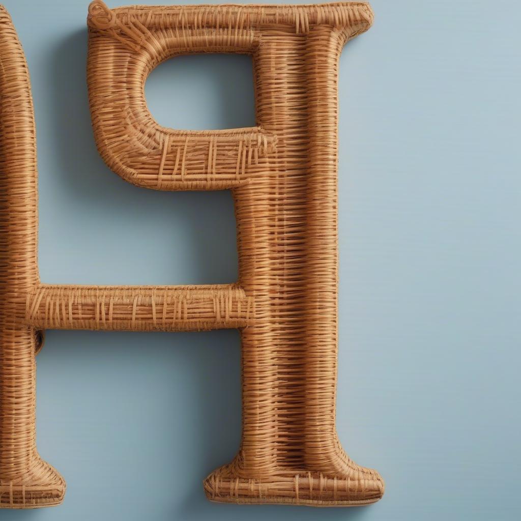 Honey's Text Decor: Wicker Letters for a Child's Room