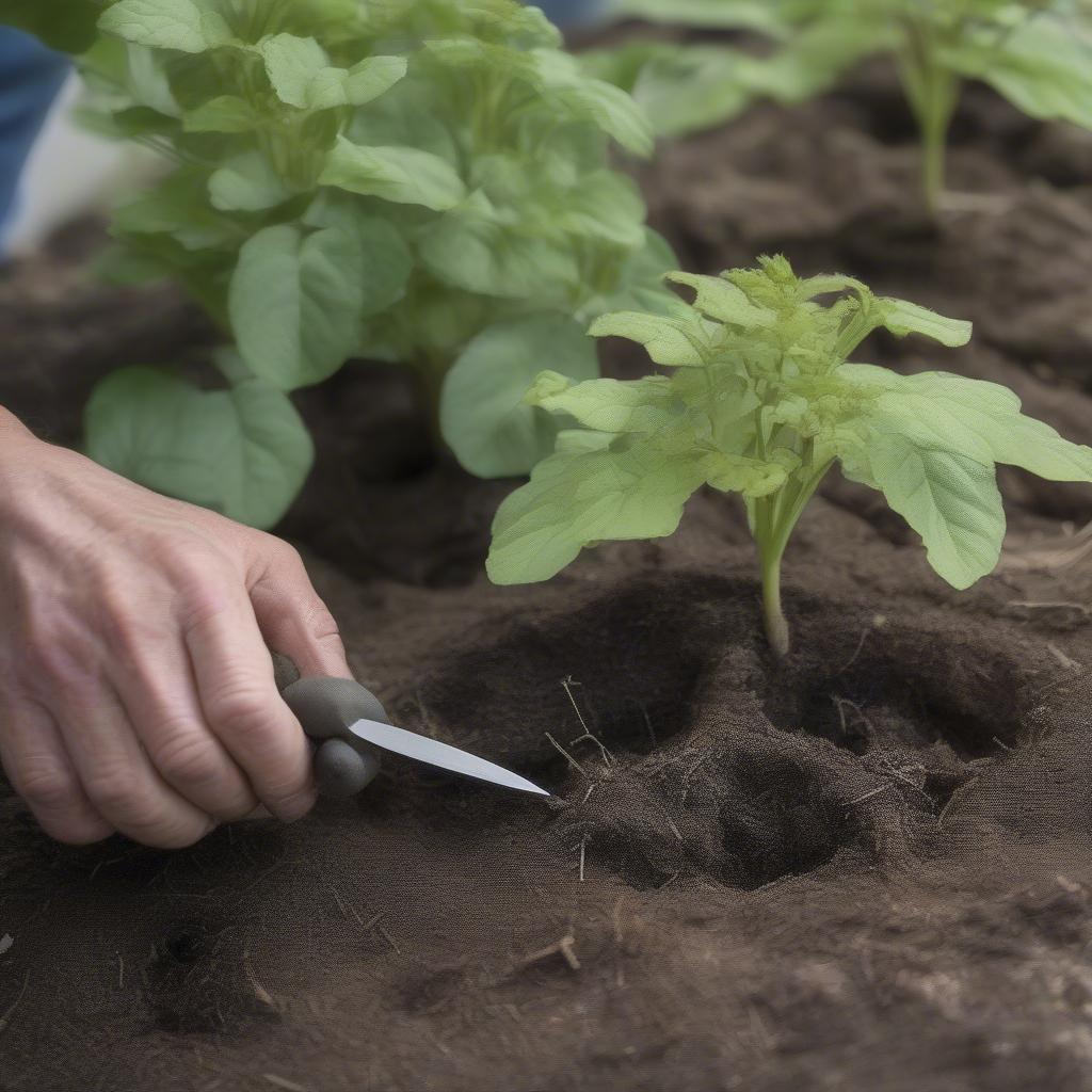 Dividing Perennials and Transplanting with a Hori Hori