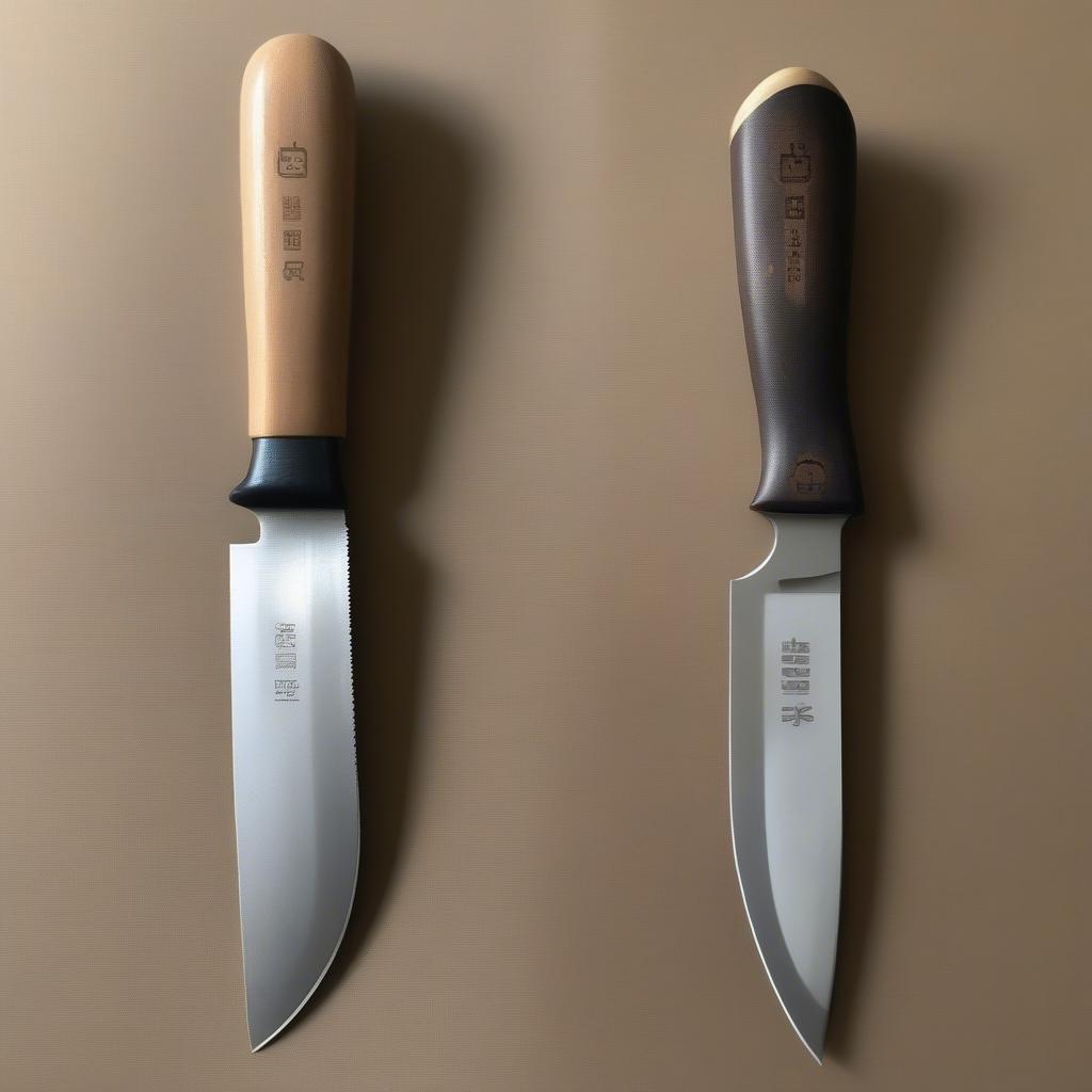 Comparing a Horihori Knife and a Trowel