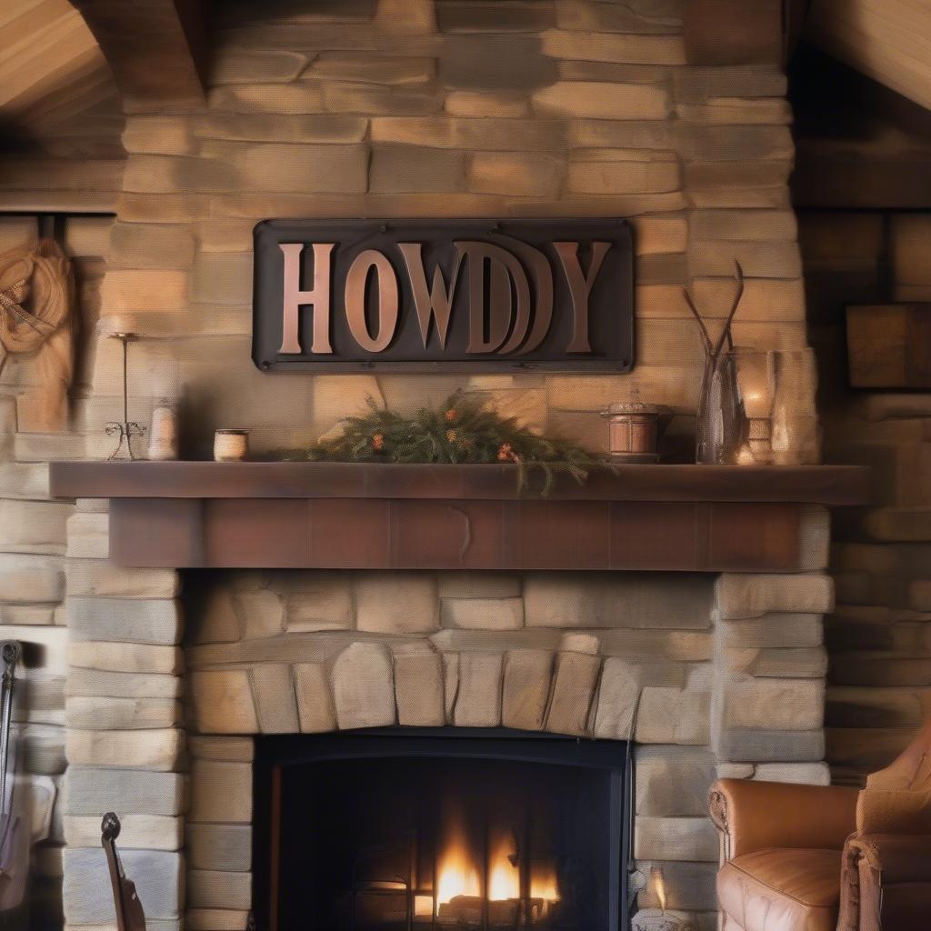 Howdy Wall Art Metal Sign