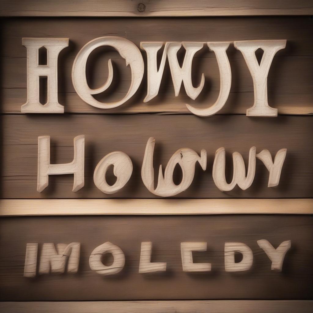 Howdy Wall Art Wooden Sign