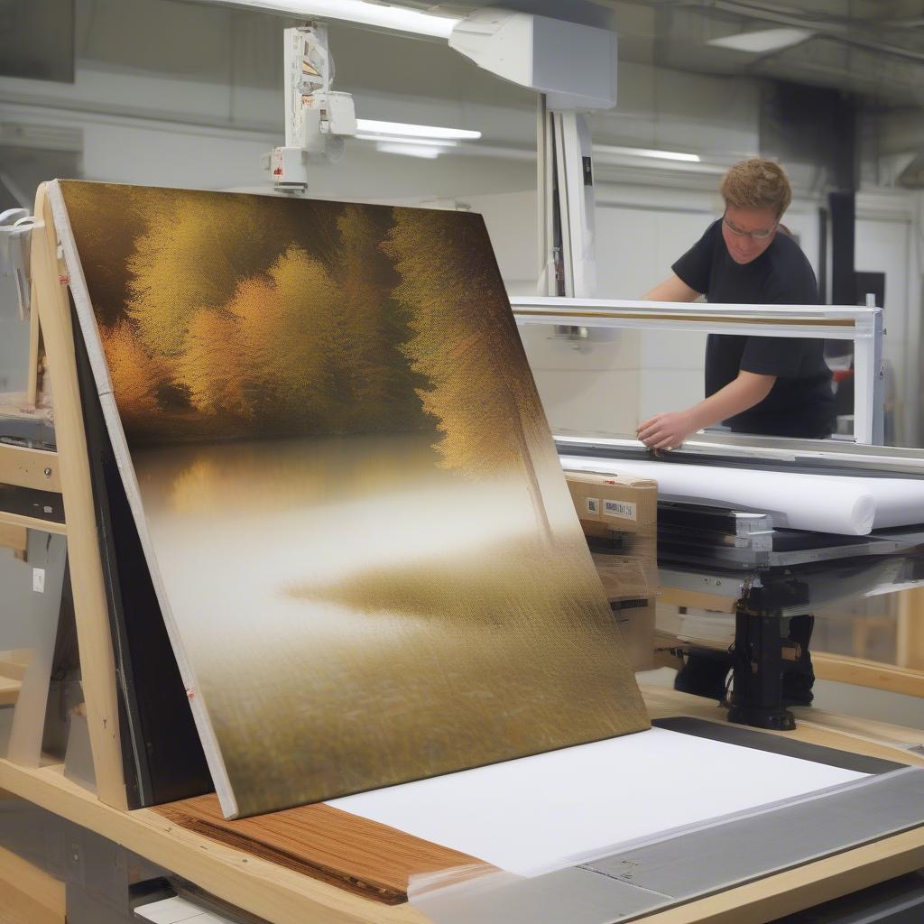 Image to Canvas Printing Process