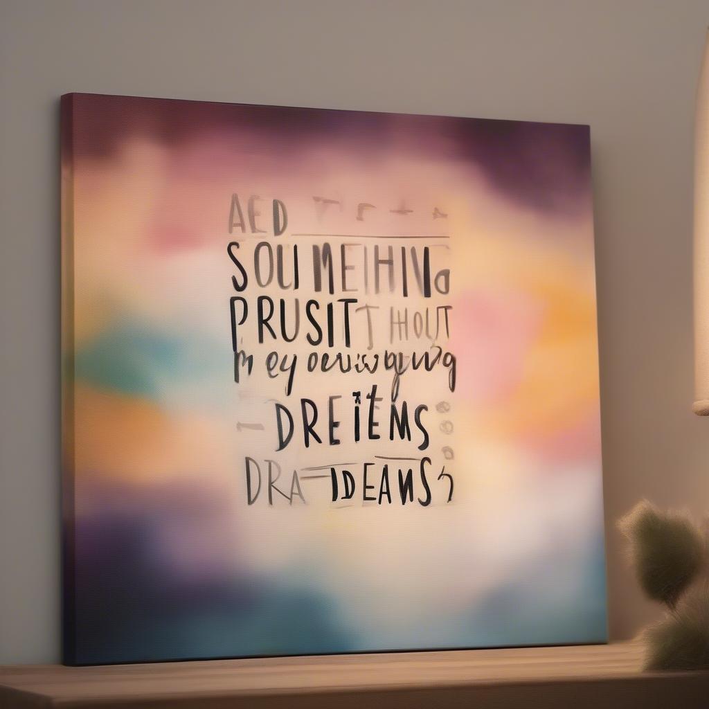 Inspirational Quotes Art on Canvas