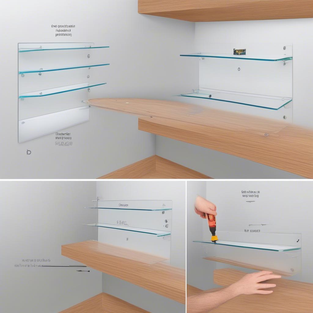 Installing Plexiglass Shelves with Brackets