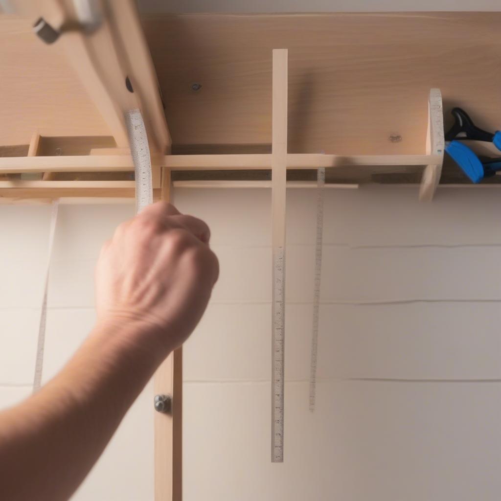 Installing Wooden Words on a Wall