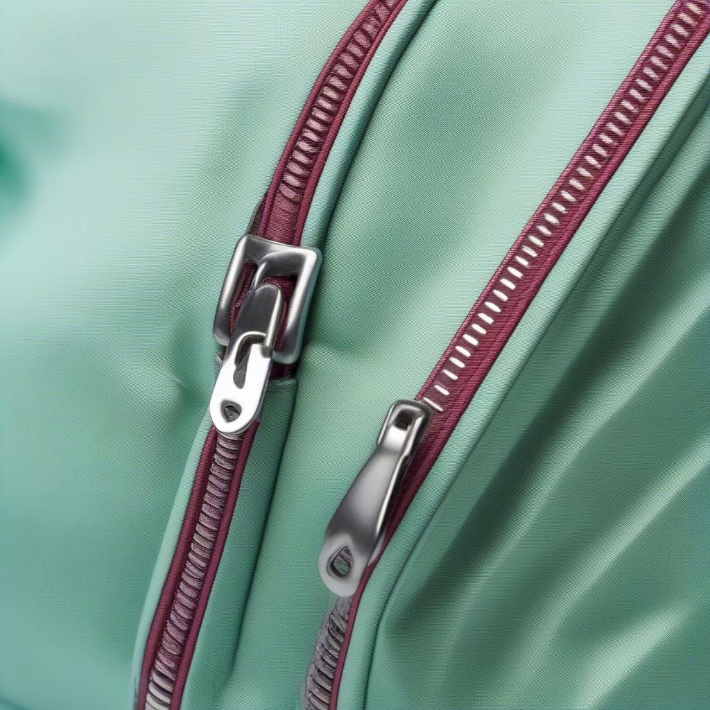 Insulated Mint Lunch Bag Close-up