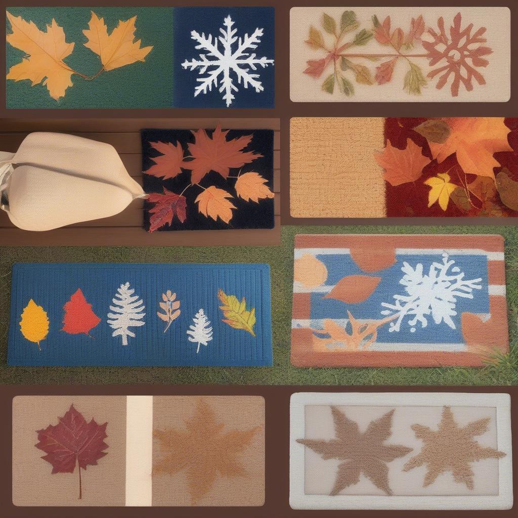 Interchangeable Doormat Inserts for Seasonal Decor