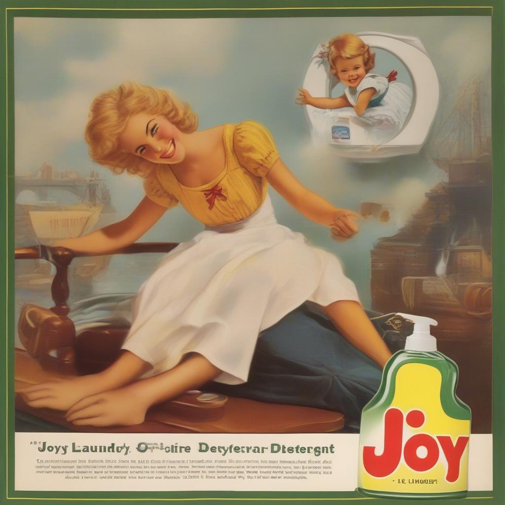 Vintage Joy Laundry Detergent Advertisement