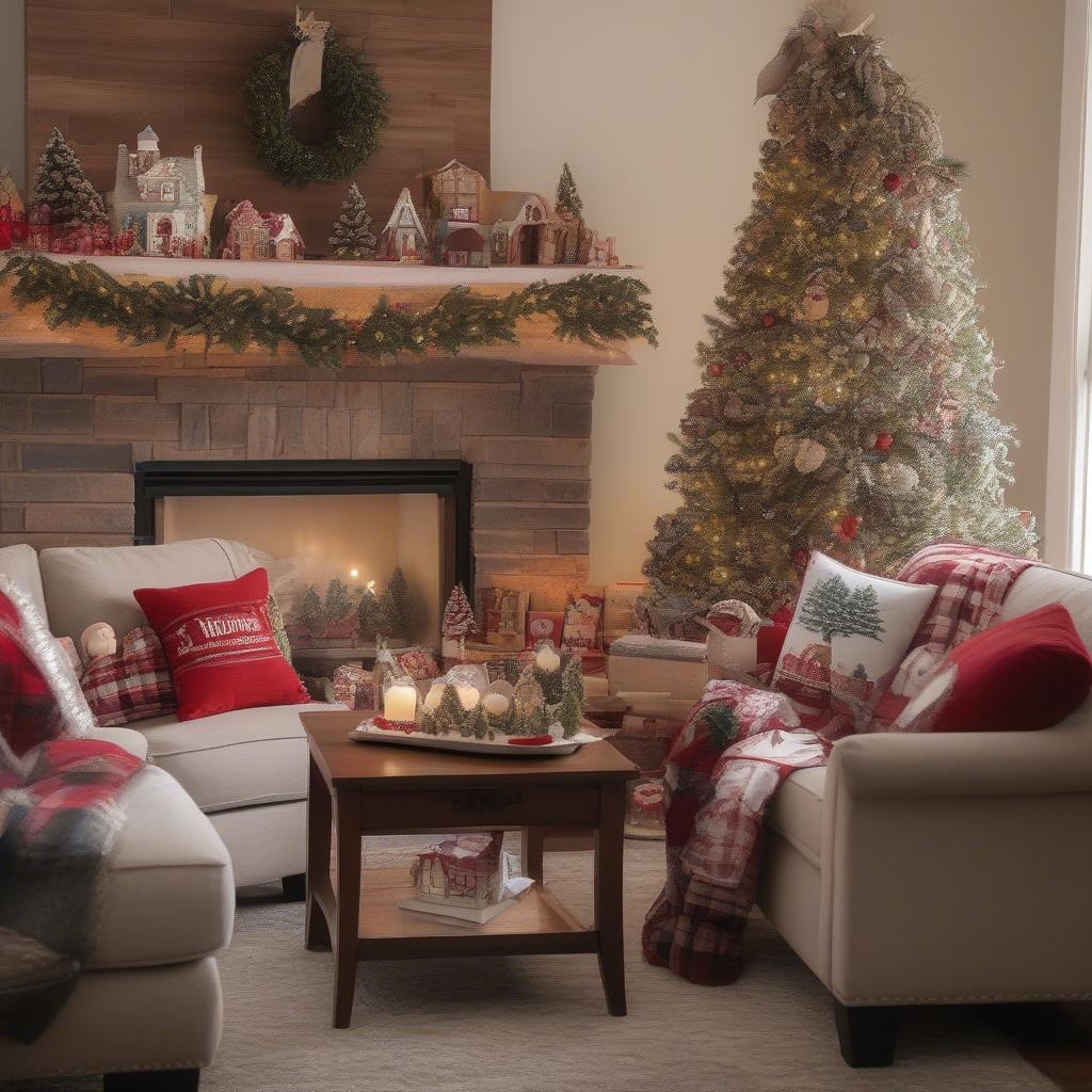 Kirkland's 'Twas the Night Before Christmas Decor in a Living Room