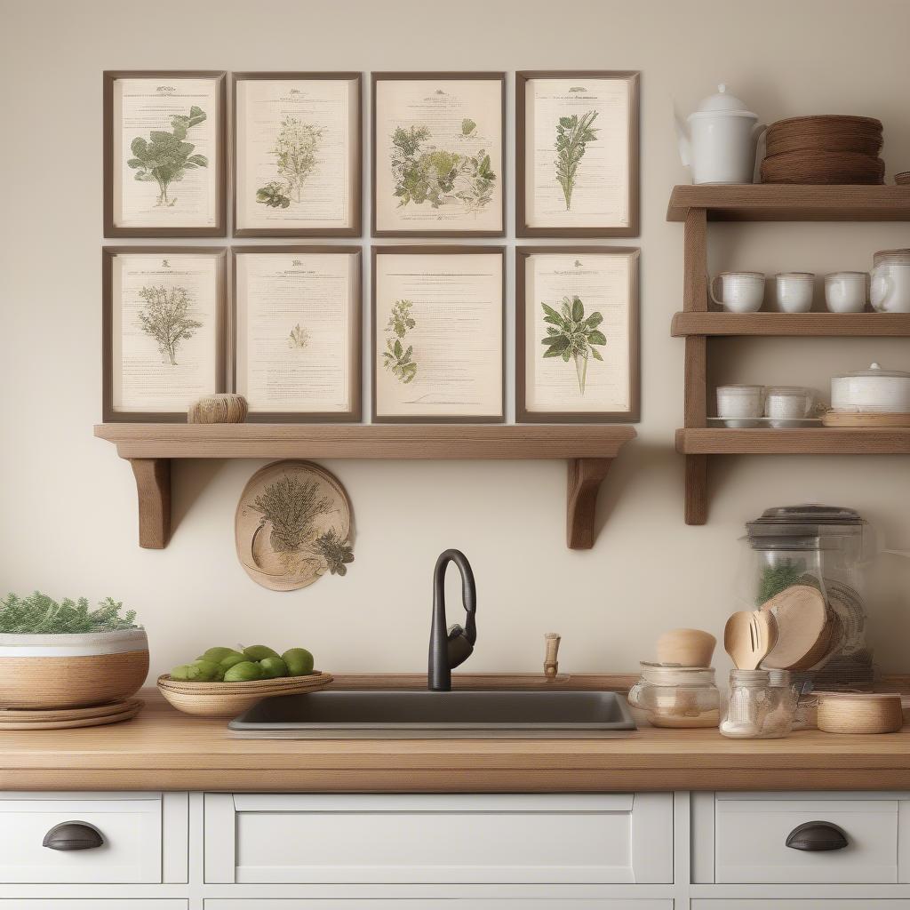 Rustic Farmhouse Kitchen Printable Wall Art