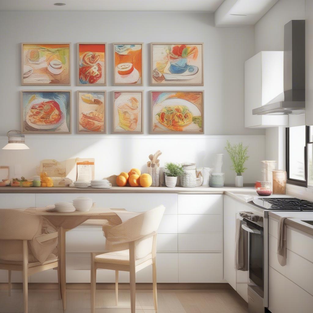 Small Canvas Art in Kitchen