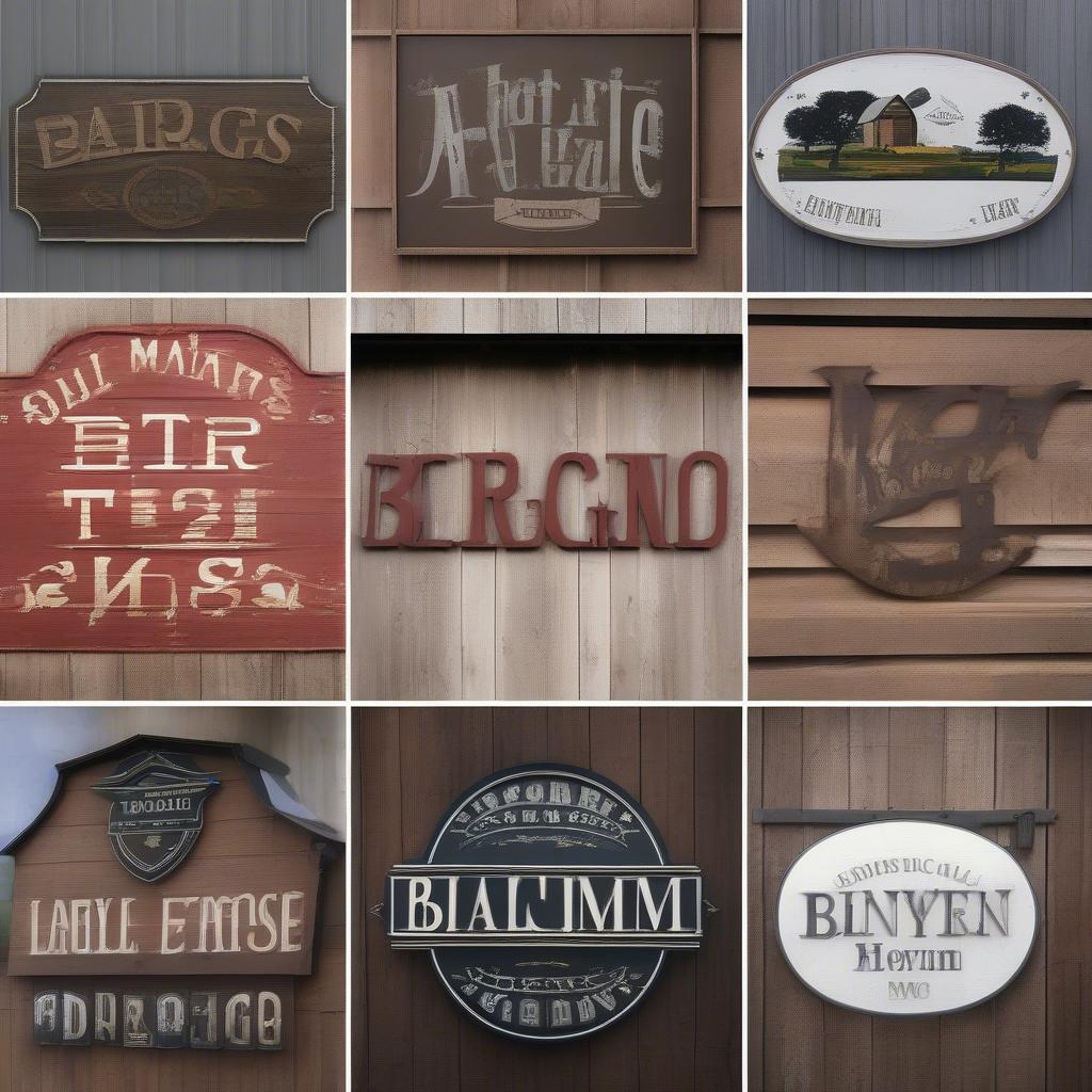 Large Barn Sign Design Inspiration: Traditional vs. Modern