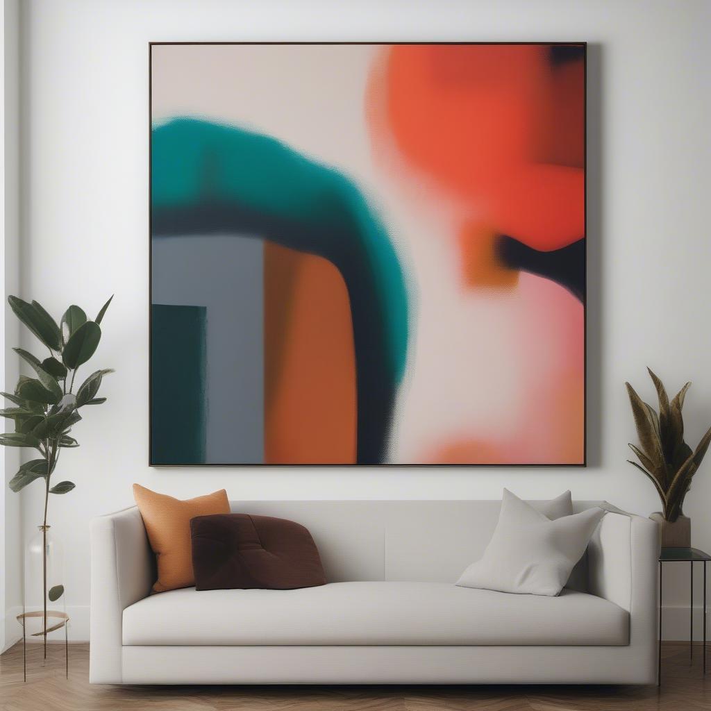 Large Canvas with Floating Frame