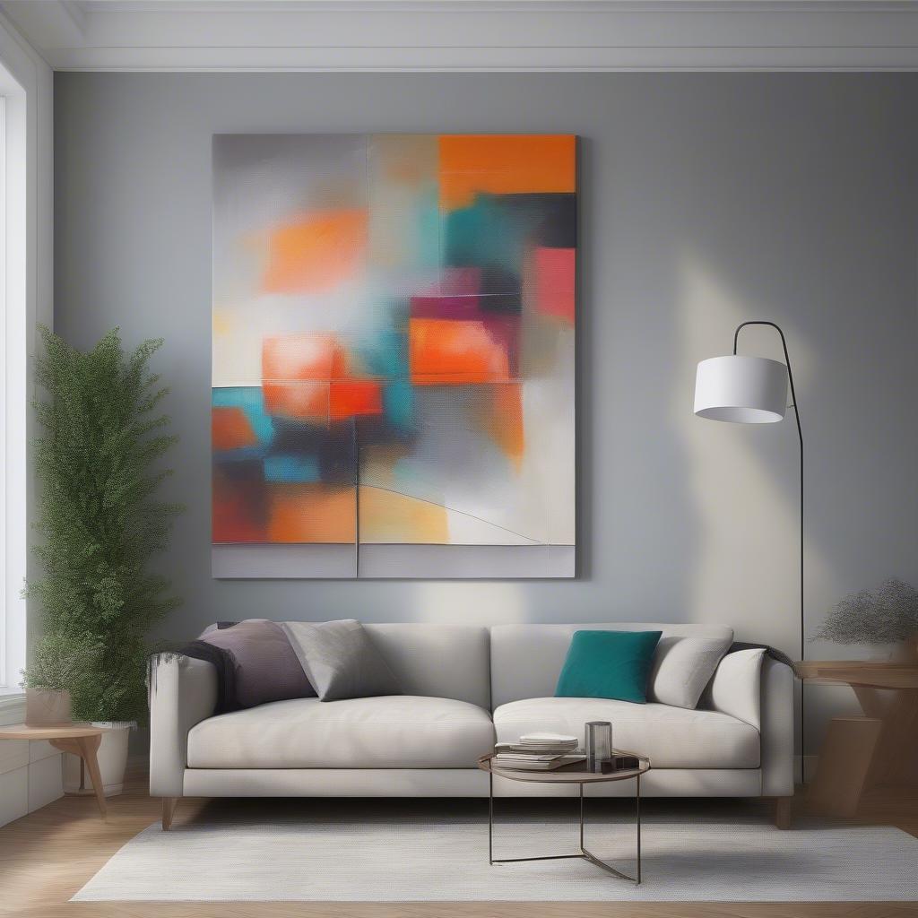 Large Canvas in Living Room