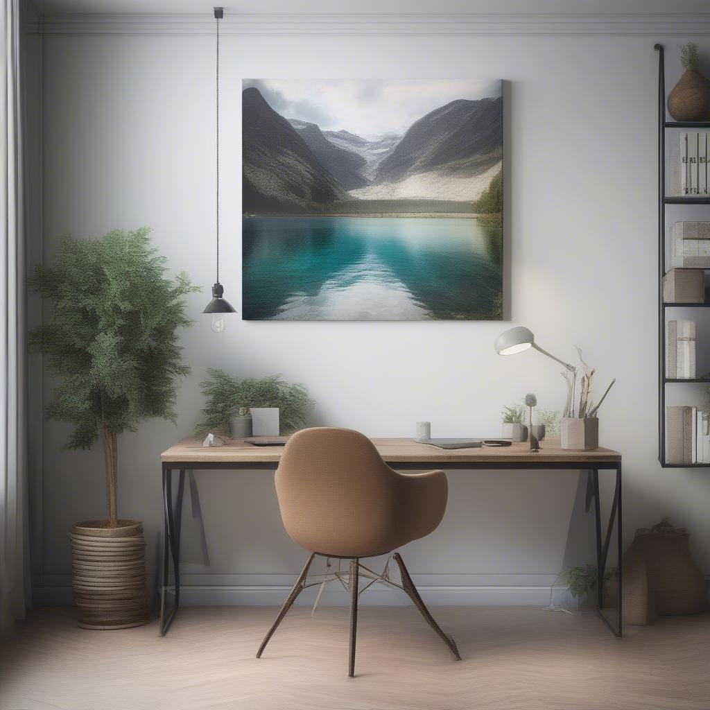 Large Canvas in Office Setting