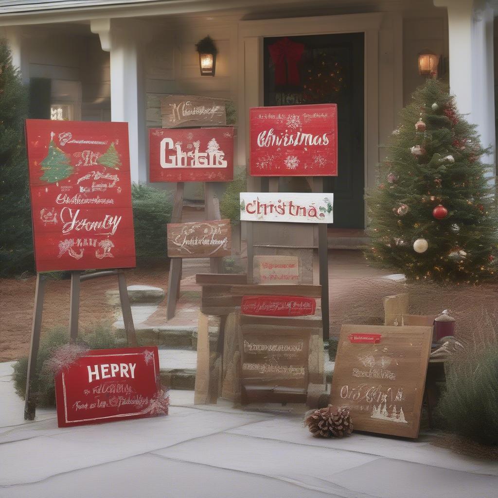 Large Christmas Signs Outdoor Display