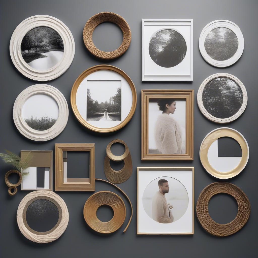 Large Circle Photo Frame Styles