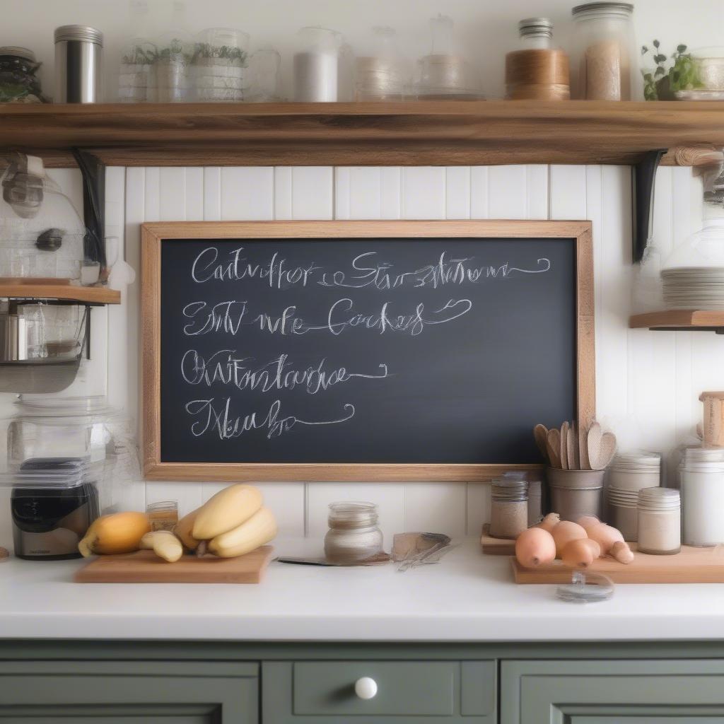 DIY Chalkboard Large Kitchen Sign