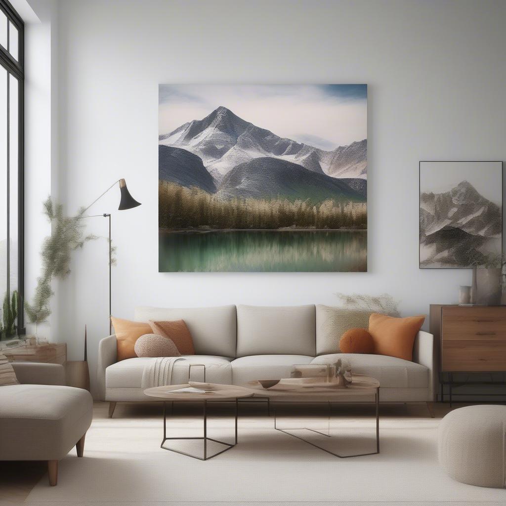 Large Landscape Canvas Print as a Focal Point