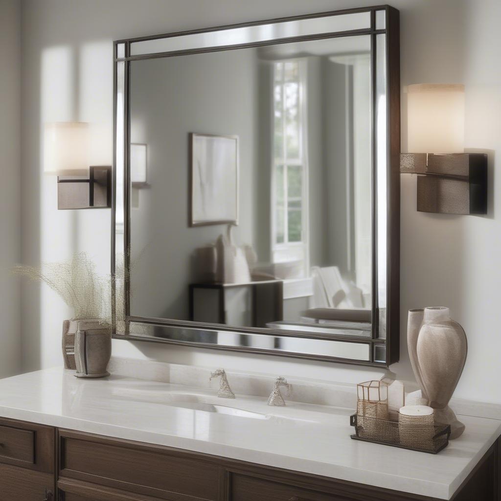 Choosing the right size and shape for a large tabletop mirror