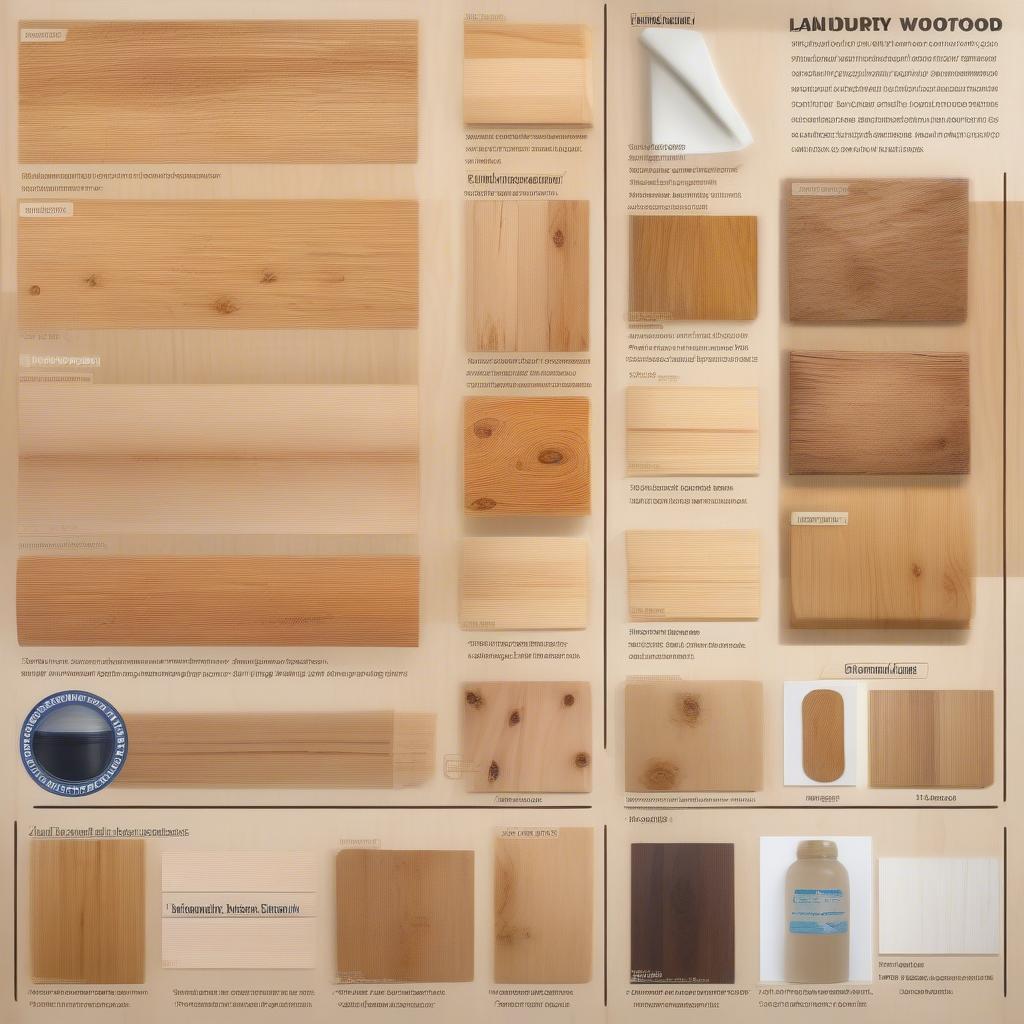 Laundry Wood Material Comparison Chart