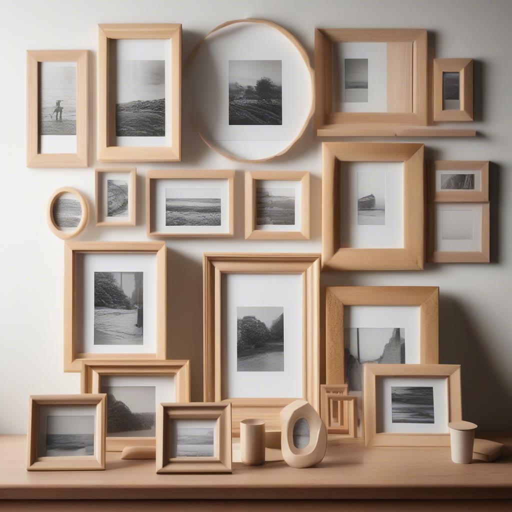 Variety of Light Wood Frames