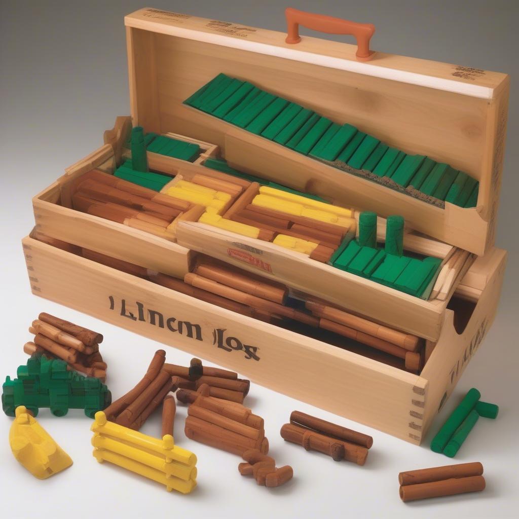 Lincoln Logs bulk set ideal for schools and educational purposes