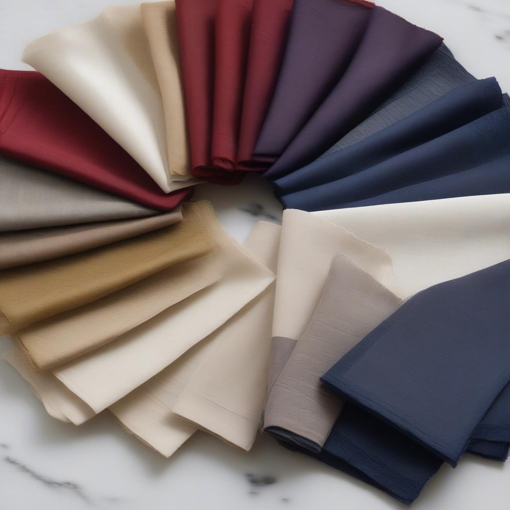 Variety of Linen Cocktail Napkins