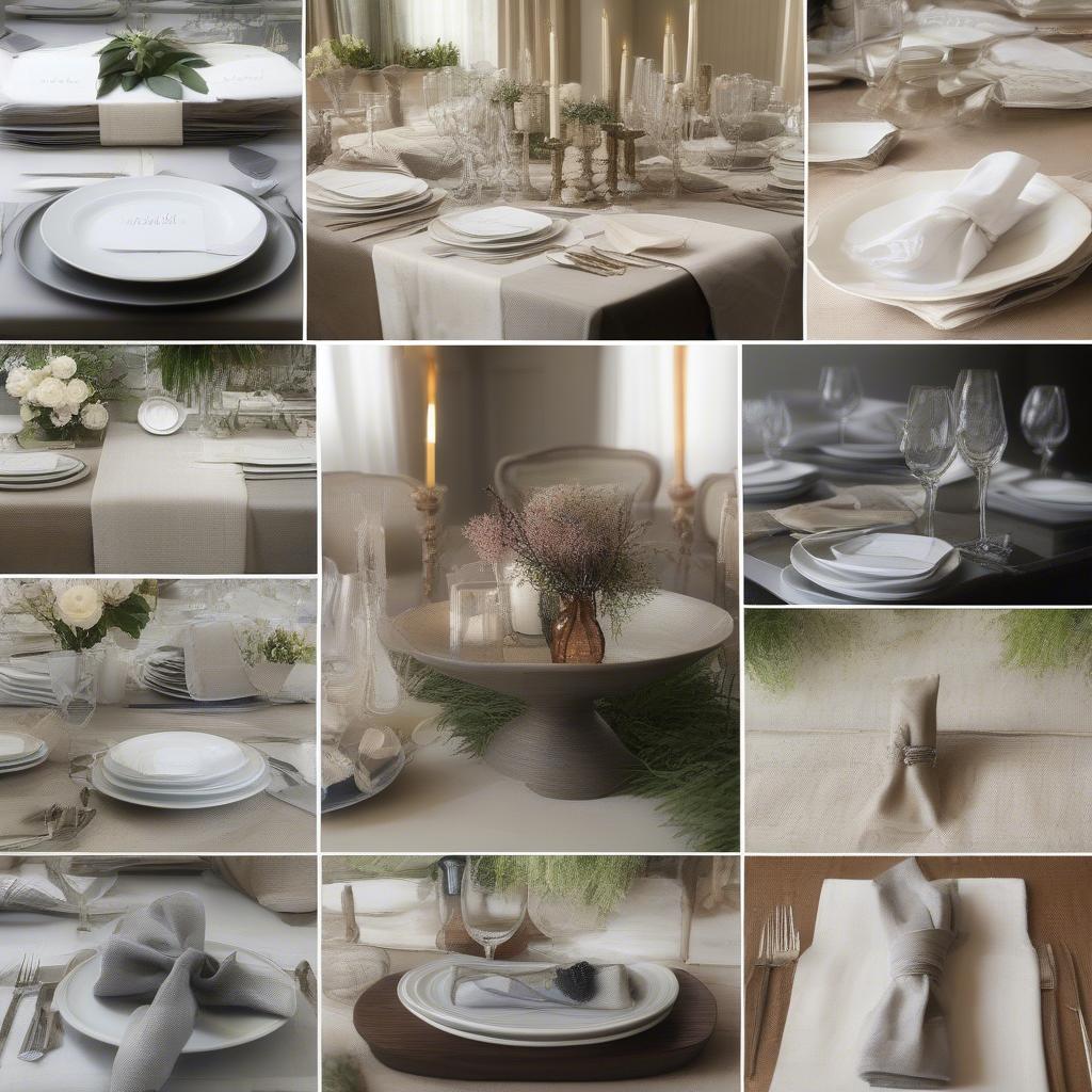 Linen Napkin Table Setting Ideas