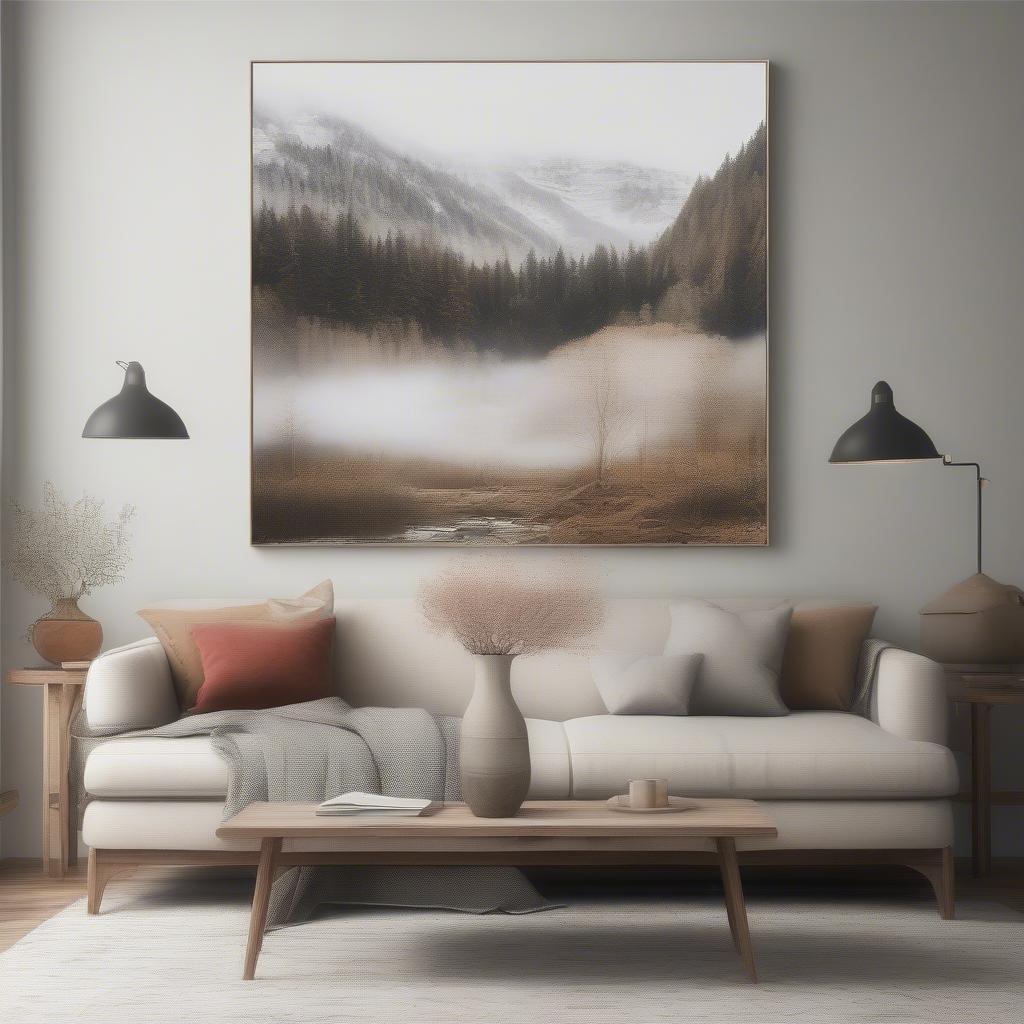 Living Room Canvas Landscape Print