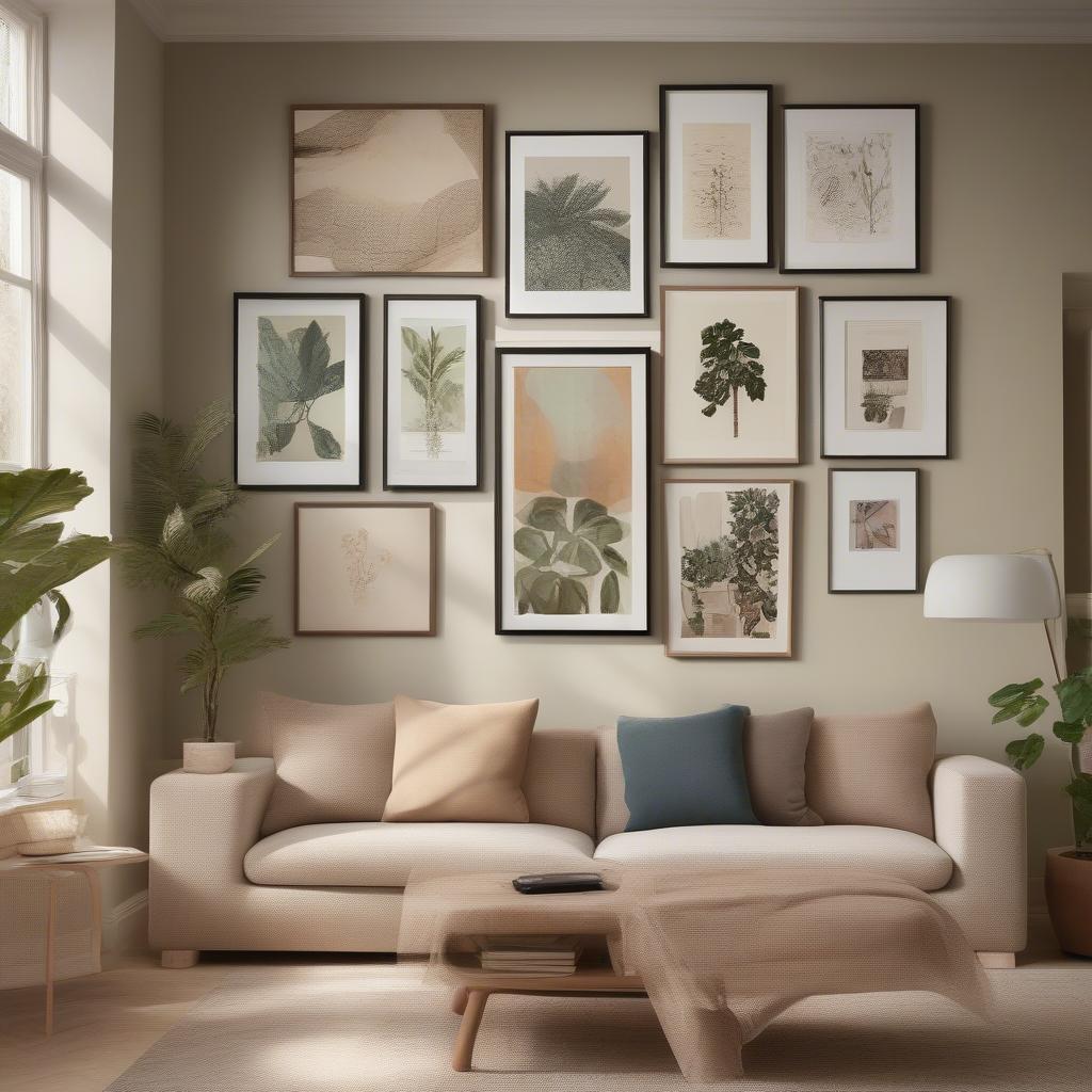 Living Room Gallery Wall Ideas