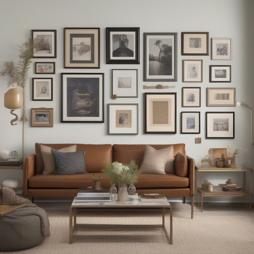 Creating a stylish gallery wall in your living room