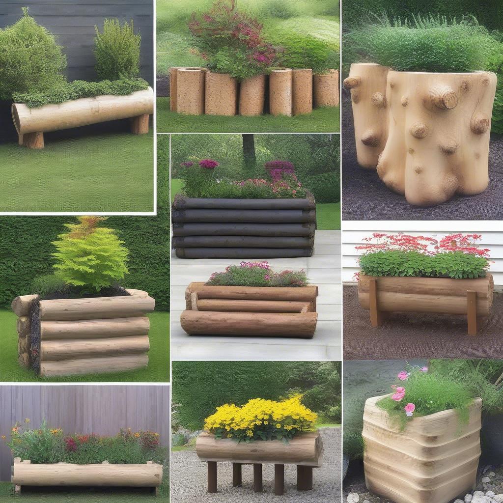 Log Planter Box Styling Ideas