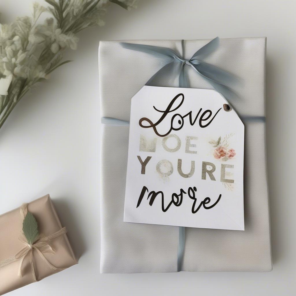 Love You More Wall Hanging Gift