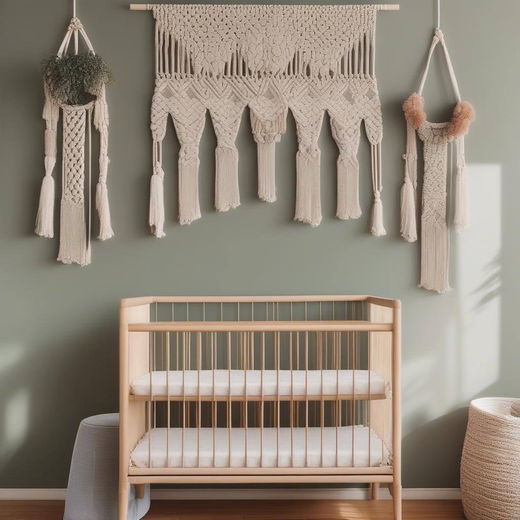 Macrame Wall Hanging in Nursery