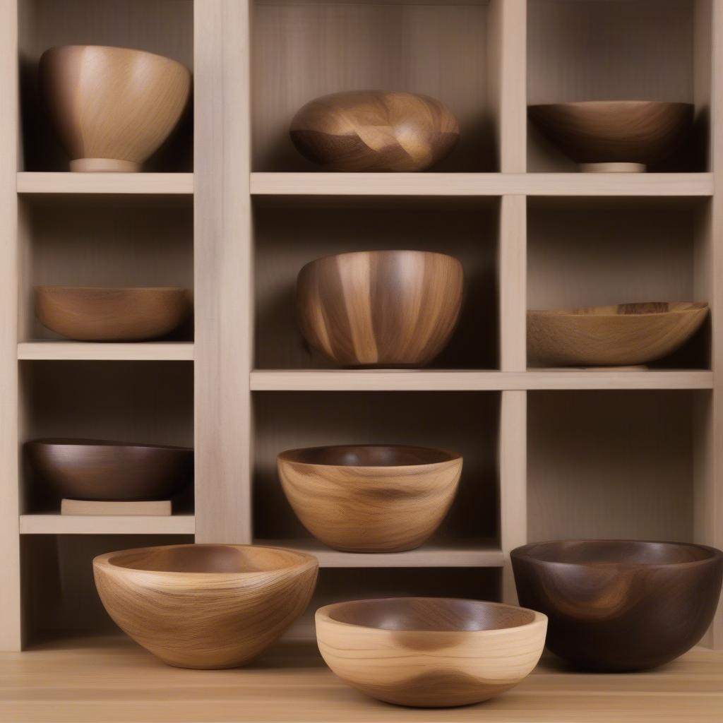 Different ways to style mango wood bowls in various home settings, including dining tables, living rooms, and bedrooms.