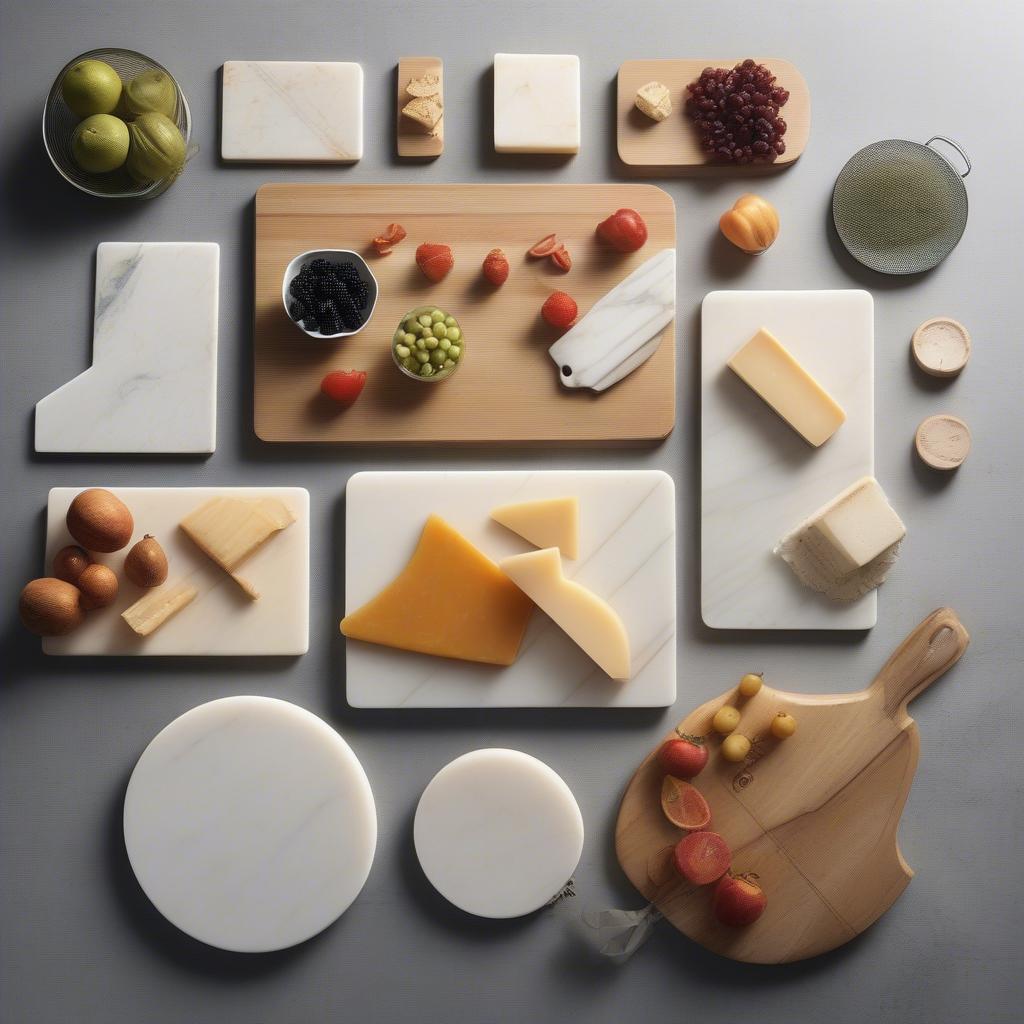 Various Marble Cutting Boards