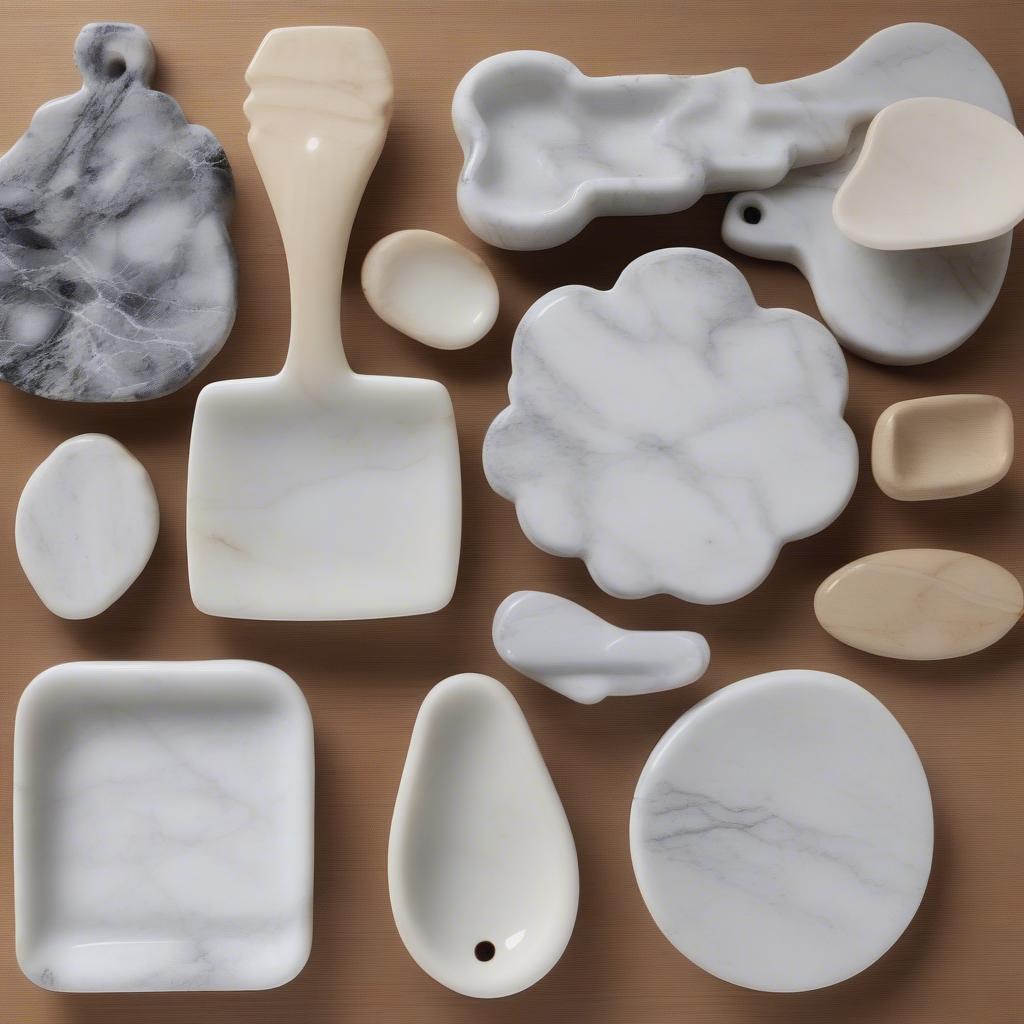 Variety of Marble Spoon Rests