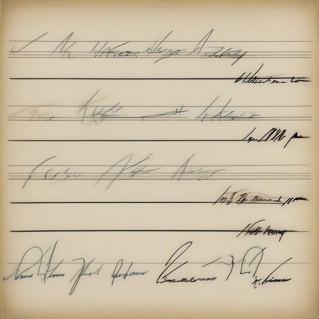 Evolution of MLK's Signature