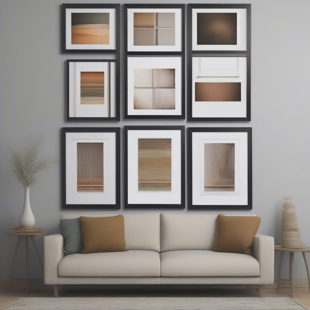 Mat Color and Width Options for 11x14 Frames