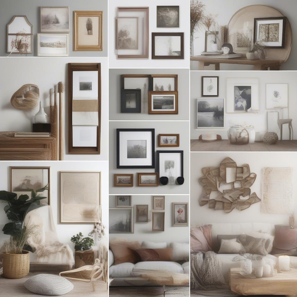 Matching 12 Picture Frames to Different Decor Styles