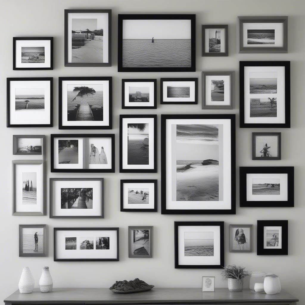 Matching Picture Frames for Wall Collage