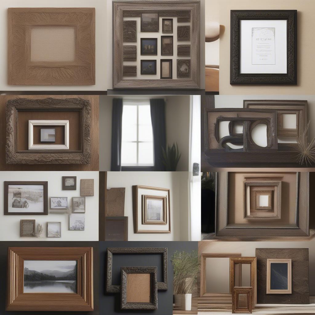 Matching Styles of Wood 8x10 Picture Frames with Different Decor