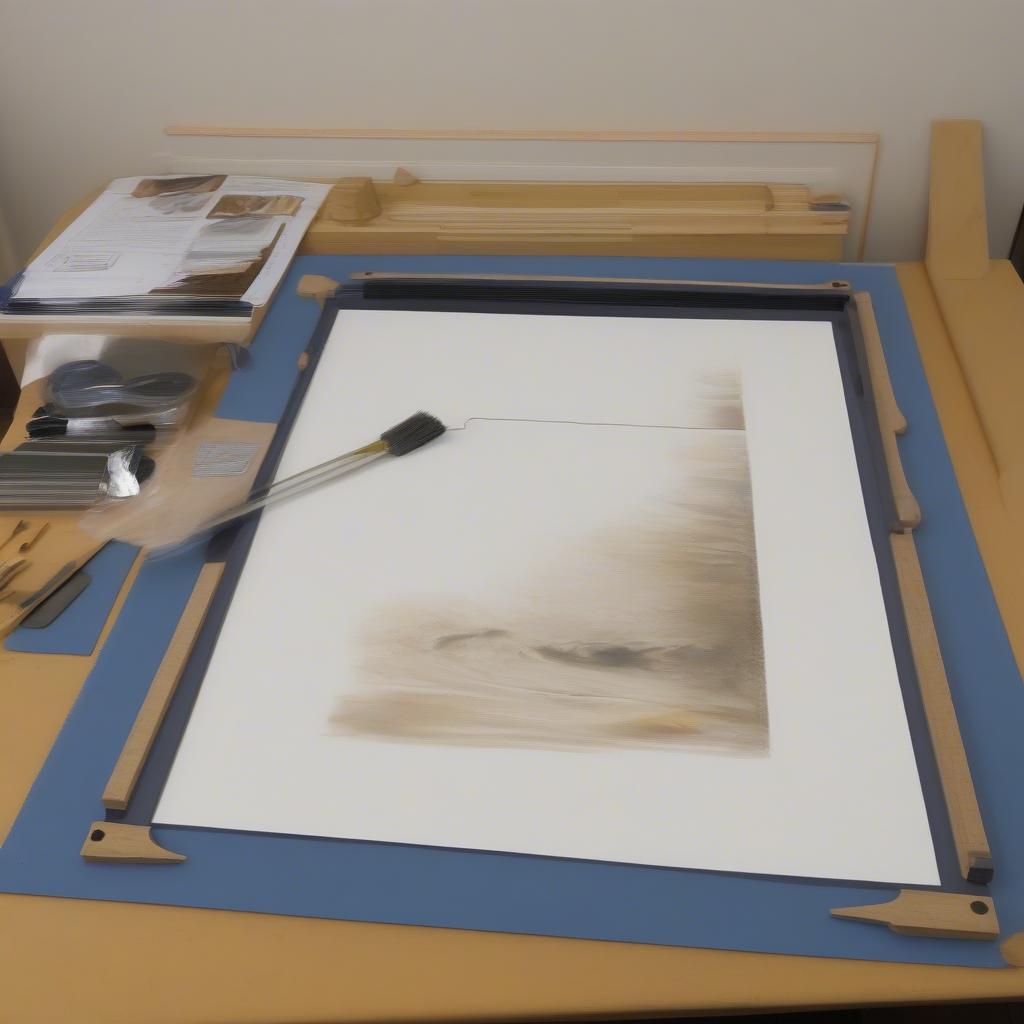 Adding a Mat to a Wooden Painting Frame