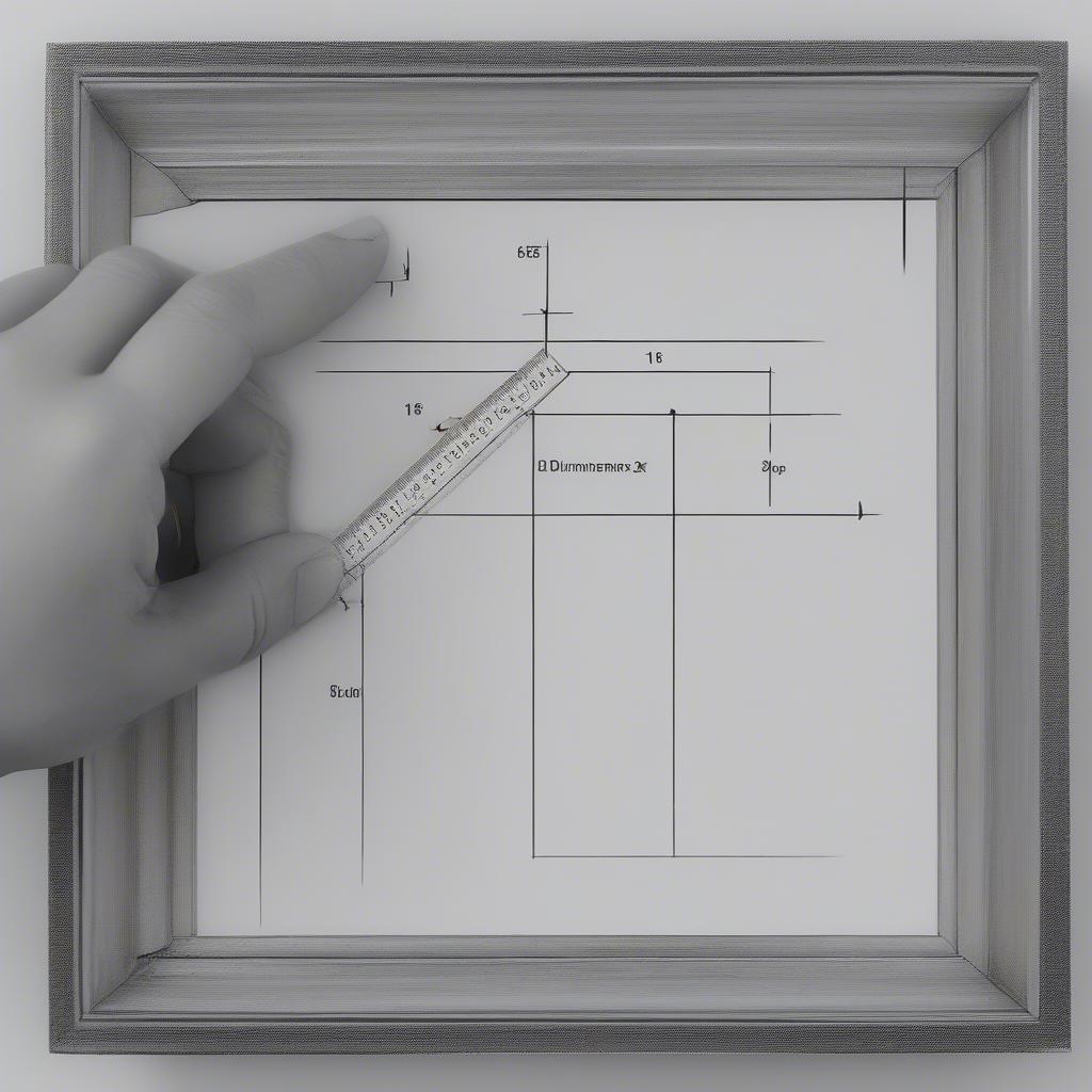 Accurately Measuring Artwork for a 16x16 Frame